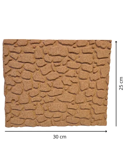 Large stone-effect cork panel – 30×25 cm