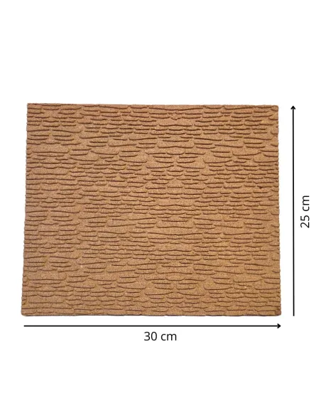 Pannello sughero effetto mattoni irregolari 30x25 cm