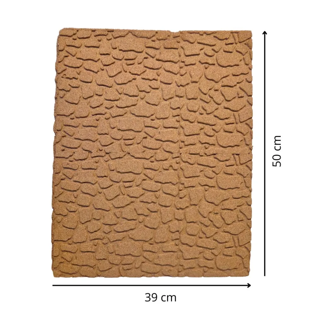 Large stone-effect cork panel – 50×39 cm