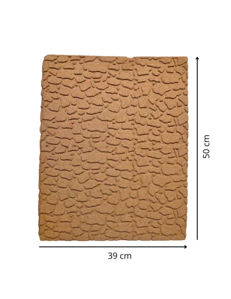 Large stone-effect cork panel – 50×39 cm