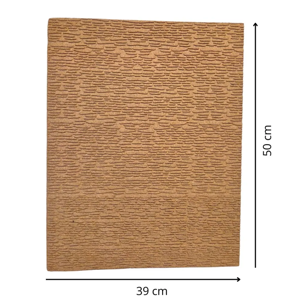 Pannello sughero effetto mattoni irregolari 50x39 cm