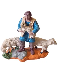 Oliver shepherd with sheep and lamb – 8 cm 2