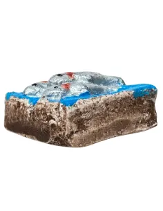 Plaster Crate with Three Fish for 8–10 cm Nativity Figures 2