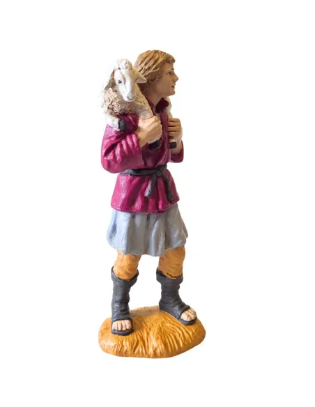 Oliver shepherd with sheep on shoulders – 15 cm