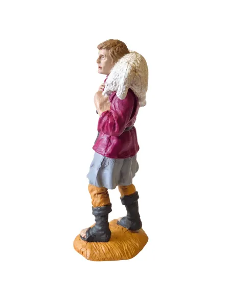 Oliver shepherd with sheep on shoulders – 15 cm