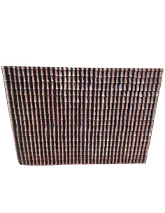 Fine Plastic Small Roof Tile-Effect Panel, Brown Shaded – 33×24 cm