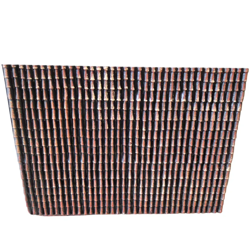 Fine Plastic Small Roof Tile-Effect Panel, Brown Shaded – 33×24 cm