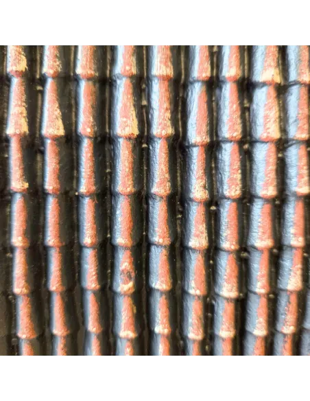 Small tile-effect brown shaded roof panel in fine plastic – 33×24 cm