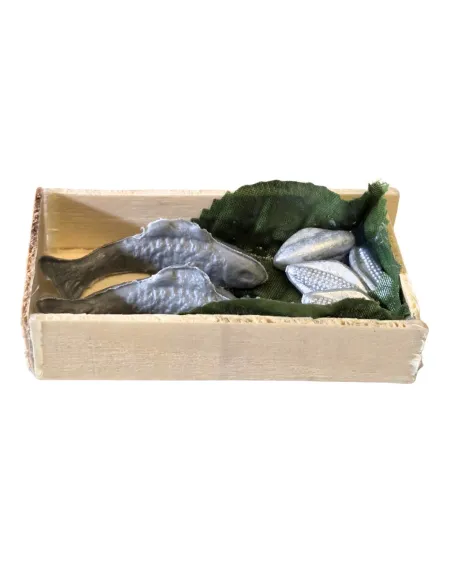 Wooden Fish Crate for 25–30 cm Nativity Figures