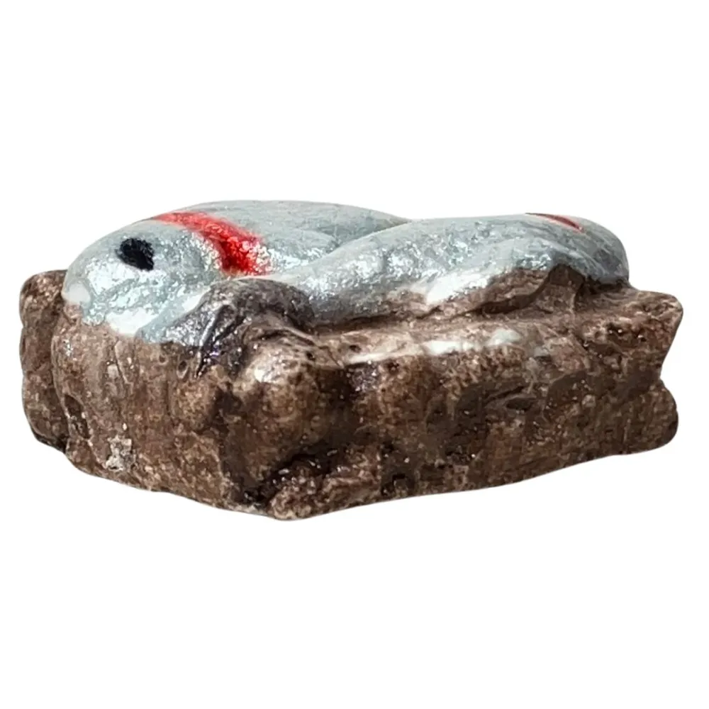 Plaster Crate with Two Fish for 8–10 cm Nativity Figures