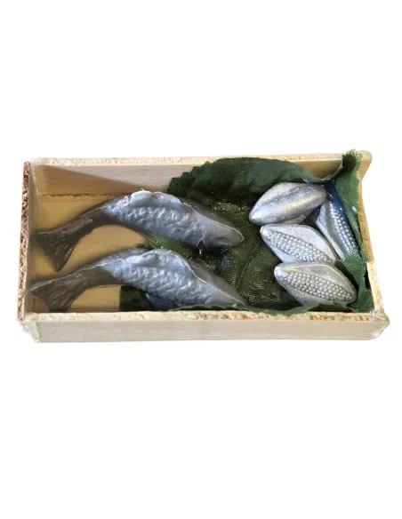 Wooden Fish Crate for 25–30 cm Nativity Figures