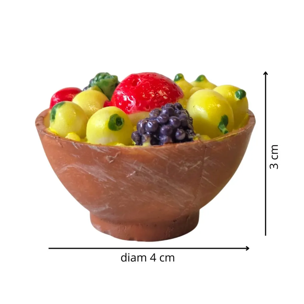 Fruttiera con frutta per statue da 25-30 cm