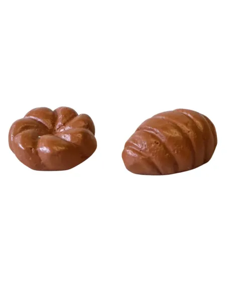 Set of 2 resin bread pieces for 12–15 cm Nativity Figures