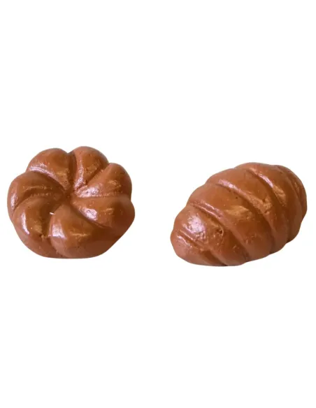 Set of 2 resin bread pieces for 12–15 cm Nativity Figures
