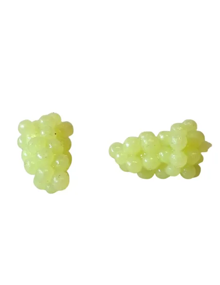 Set of 2 White PVC Grape Bunches for 25–30 cm Nativity Figures
