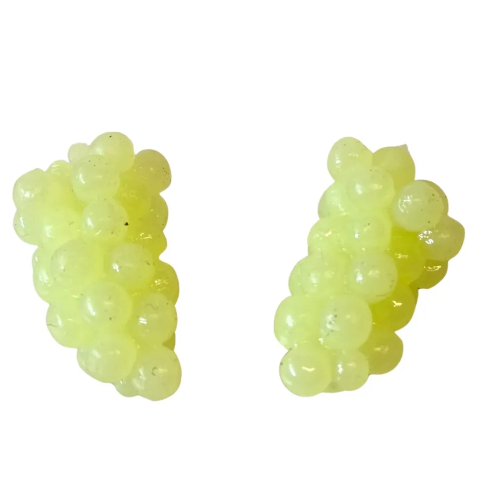 Set of 2 White PVC Grape Bunches for 25–30 cm Nativity Figures