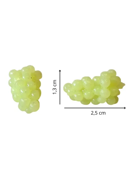 Set of 2 White PVC Grape Bunches for 25–30 cm Nativity Figures