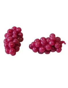 Set 2 grappoli uva nera in pvc per statue da 25-30 cm 2
