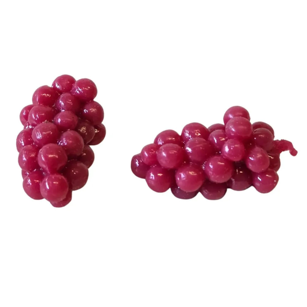 Set of 2 Black PVC Grape Bunches for 25–30 cm Nativity Figures