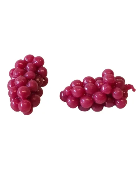Set 2 grappoli uva nera in pvc per statue da 25-30 cm
