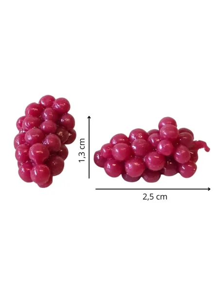 Set of 2 Black PVC Grape Bunches for 25–30 cm Nativity Figures