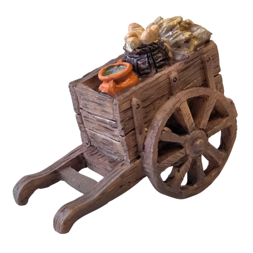 Resin Goods Cart for 8–10 cm Nativity Figures