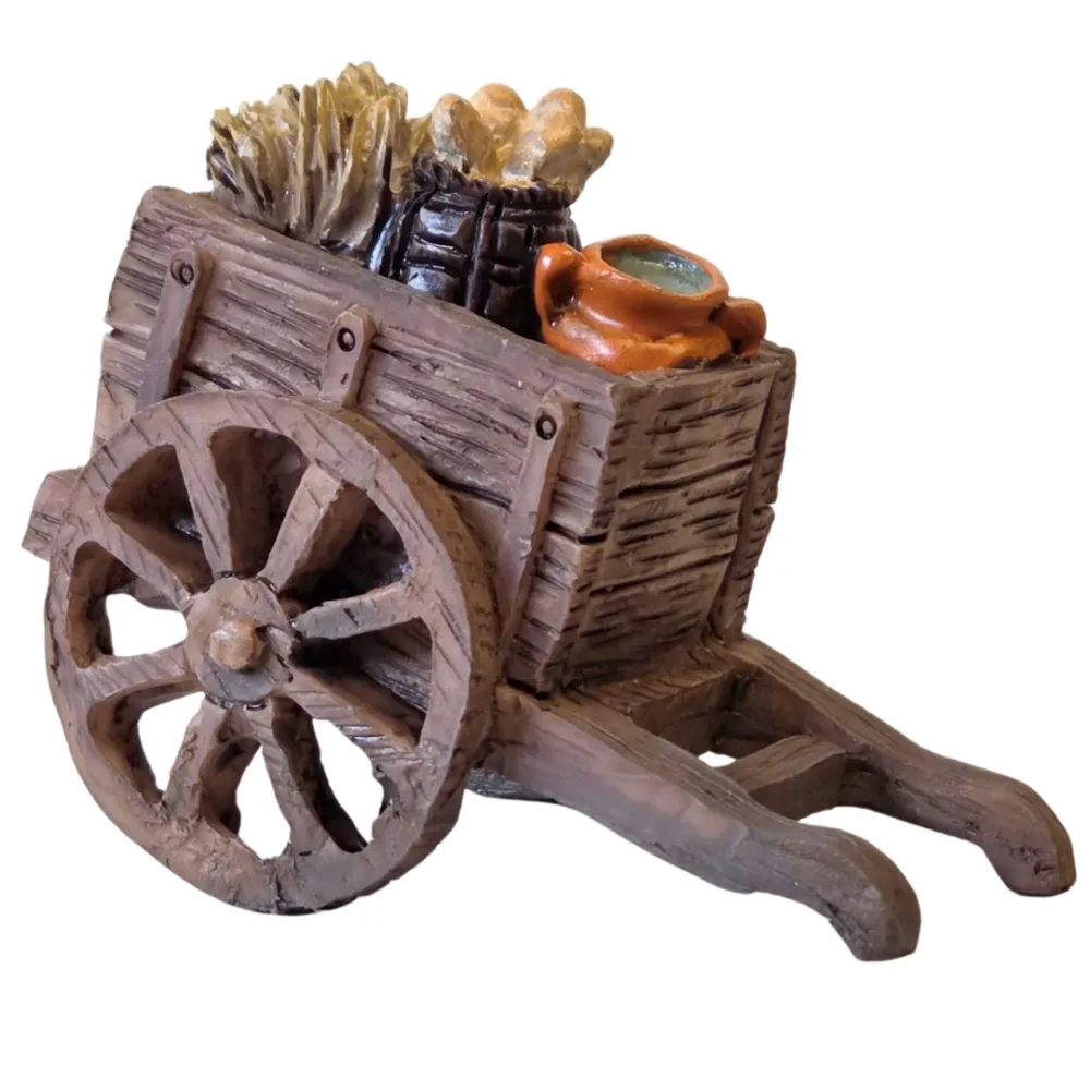 Resin Goods Cart for 8–10 cm Nativity Figures