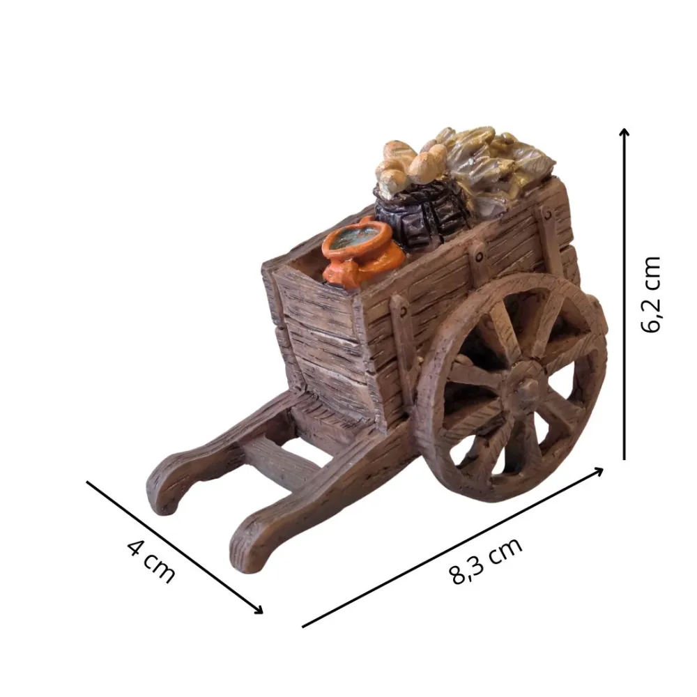 Resin Goods Cart for 8–10 cm Nativity Figures