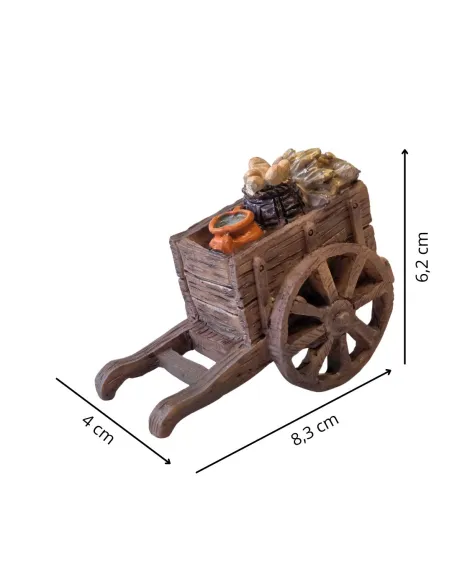 Resin Goods Cart for 8–10 cm Nativity Figures