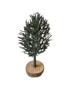 Albero verde in pvc per statue da 12-15 cm 2