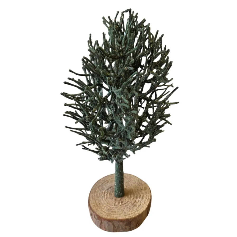 Green PVC Tree for 12–15 cm Nativity Figures