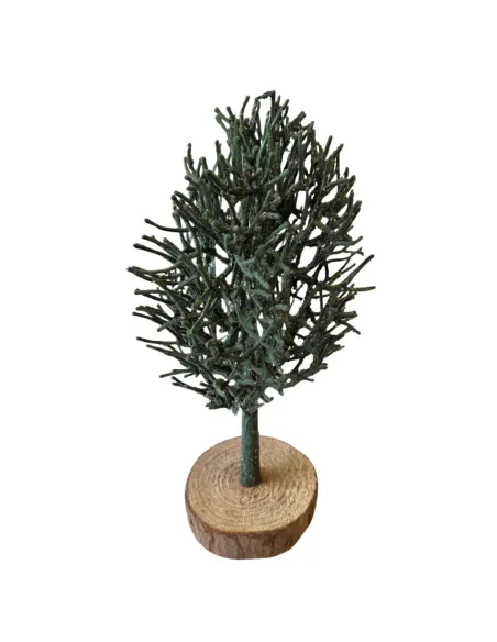 Albero verde in pvc per statue da 12-15 cm