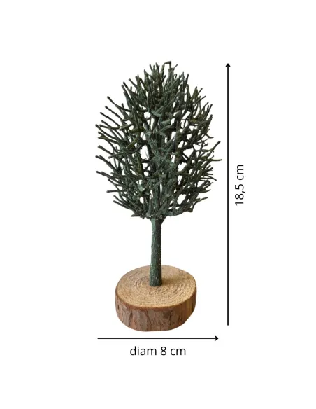 Green PVC Tree for 12–15 cm Nativity Figures