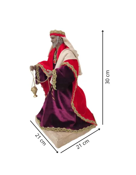 “Quality” Animated Wise Man (Frankincense) 30 cm