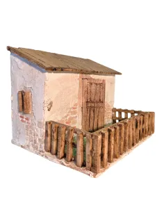 Polystyrene Sheepfold with Enclosure for 30 cm Nativity Figures