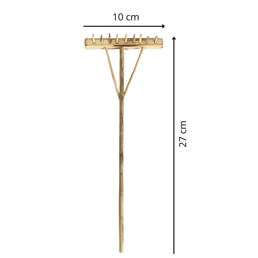 Wooden Hay Rake for 30 cm Nativity Figures