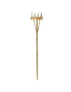 Double-Sided Wooden Hay Rake for 30 cm Nativity Figures 2