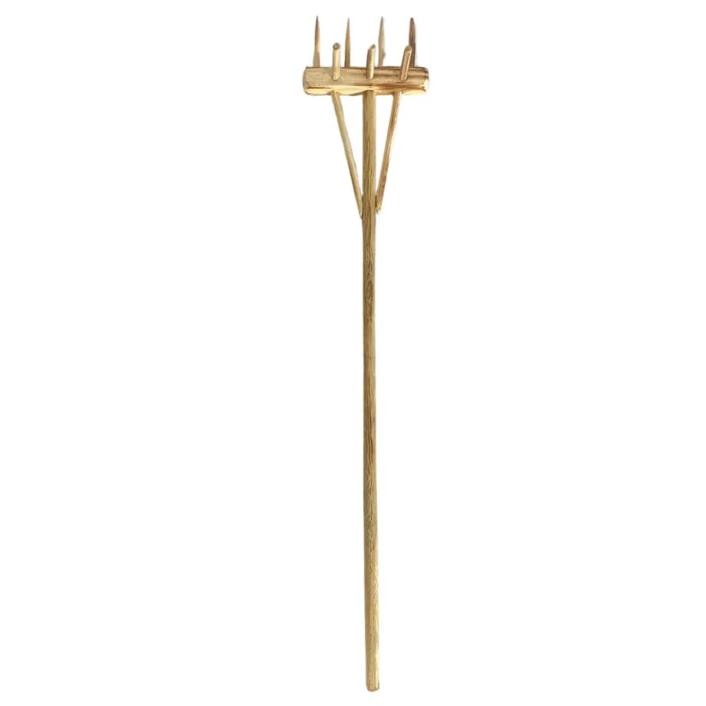 Double-Sided Wooden Hay Rake for 30 cm Nativity Figures