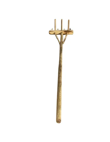 Double-Sided Wooden Hay Rake for 30 cm Nativity Figures