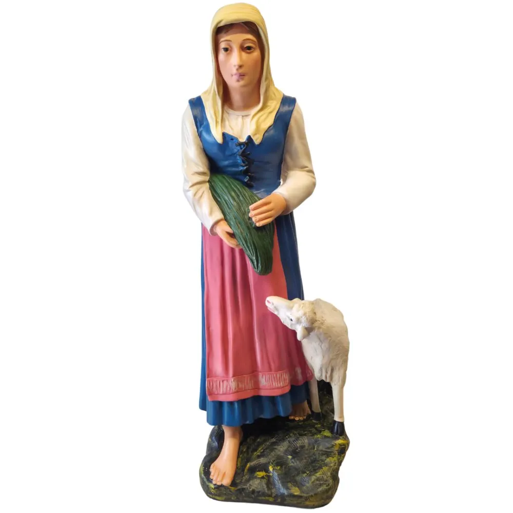 Contadina con pecora serie 60 cm