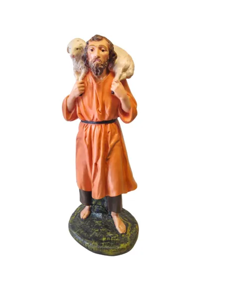 Traveler with Sheep on Shoulders, 60 cm Nativity Figure