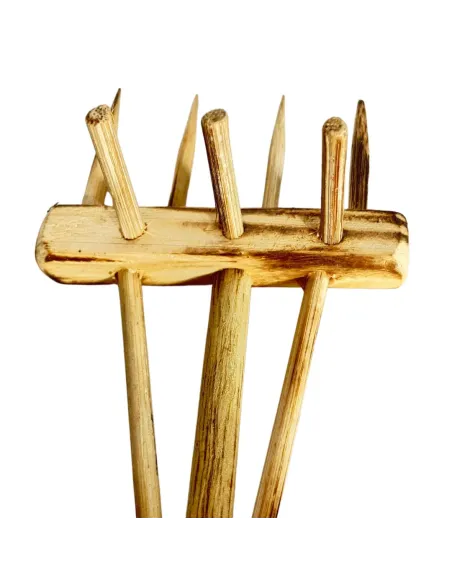 Double-Sided Wooden Hay Rake for 30 cm Nativity Figures