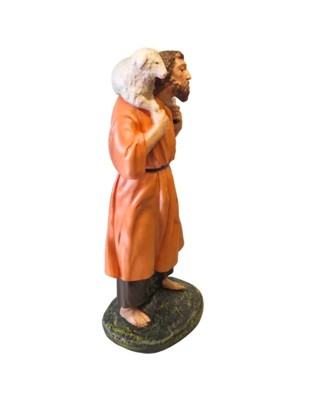 Traveler with Sheep on Shoulders, 60 cm Nativity Figure