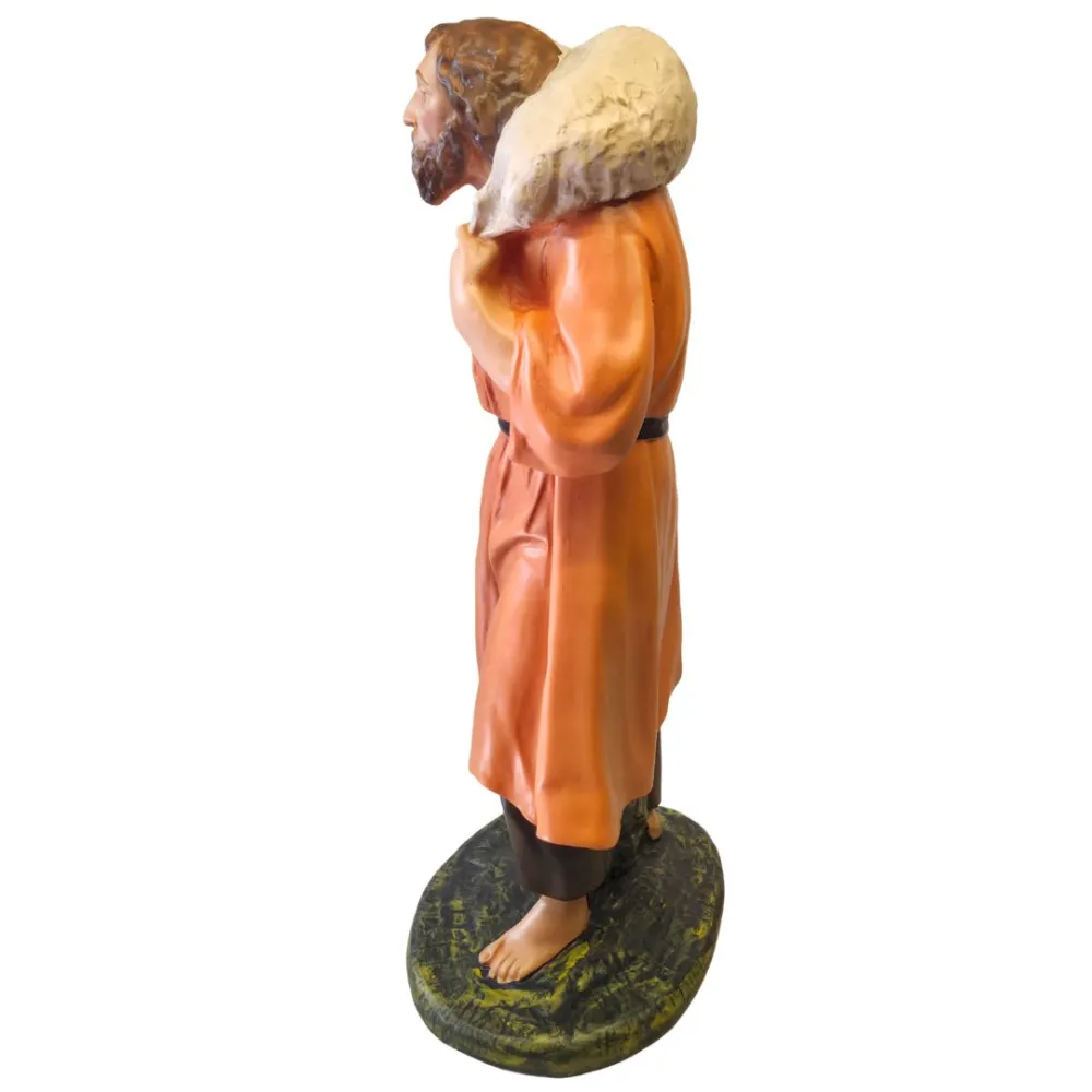 Viandante con pecora in spalla serie 60 cm