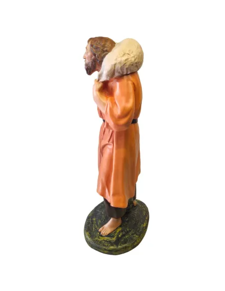 Traveler with Sheep on Shoulders, 60 cm Nativity Figure