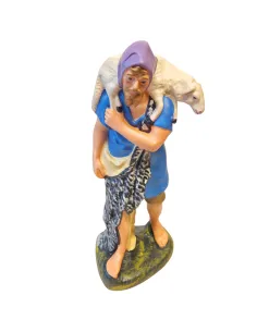 Traveler with Sheep on Shoulders, 30 cm Nativity Figure 2