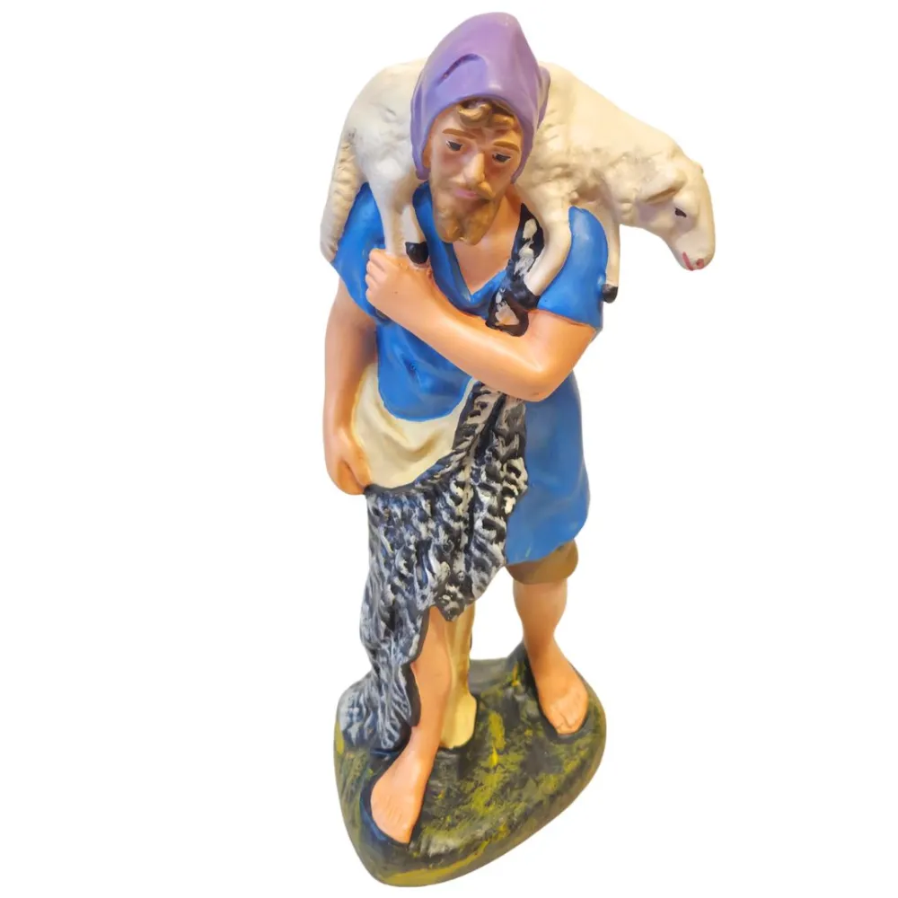 Viandante con pecora in spalla serie 30 cm