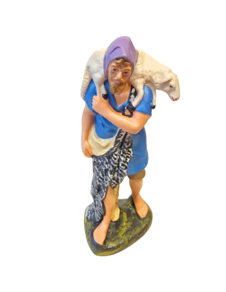 Traveler with Sheep on Shoulders, 30 cm Nativity Figure