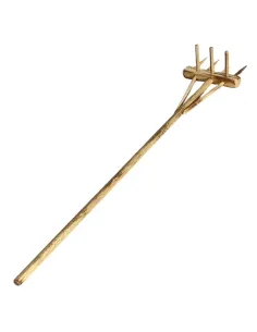Double-Sided Wooden Hay Rake for 30 cm Nativity Figures
