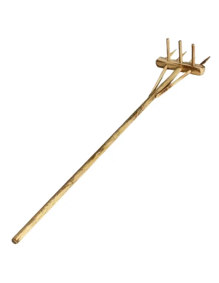 Double-Sided Wooden Hay Rake for 30 cm Nativity Figures